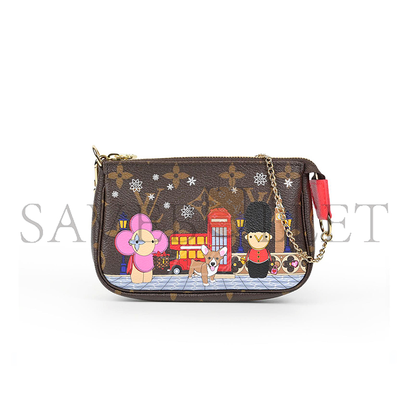 l0*is v*t0n coated canvas xmas u1u1enne in london mini pochette accessoires m45906 (15.5*10.5*4cm)